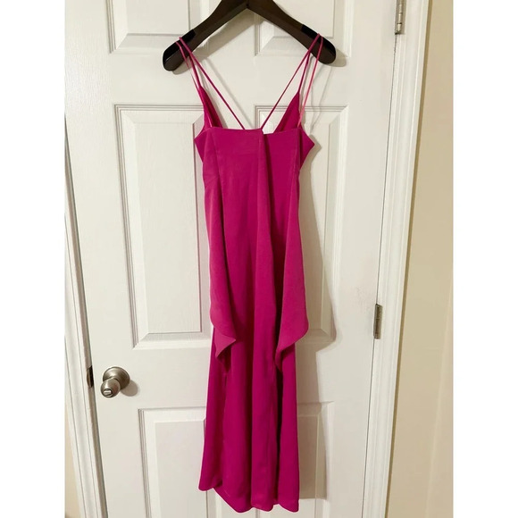 Cushnie Target pink twist front midi dress sz 10 - Picture 8 of 10
